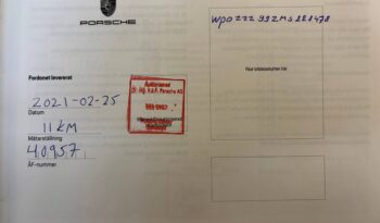 Porsche 992 TARGA 4 PDK – 2021 complet