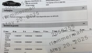 Porsche 718 Cayman 4.0 GTS PDK * TVA * – 2024 complet