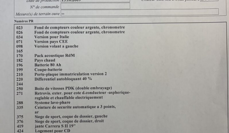 Porsche 997.2 Carrera S 3.8 PDK – 2010 complet
