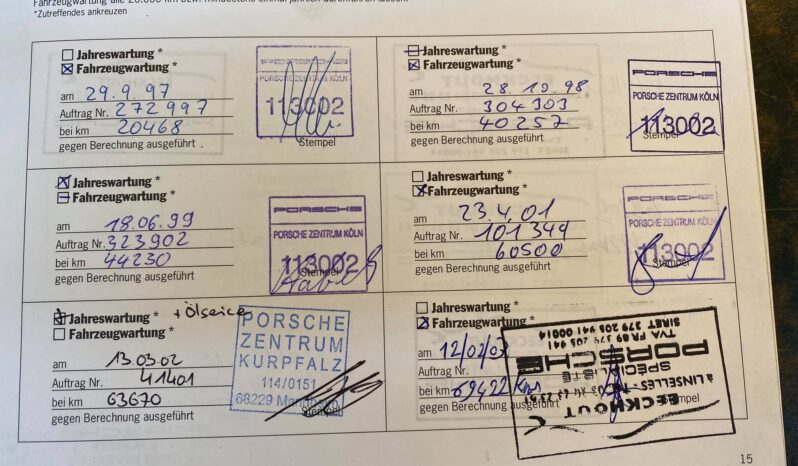 Porsche 993 Carrera S 3.6 BV6 Coupé – 1997 complet