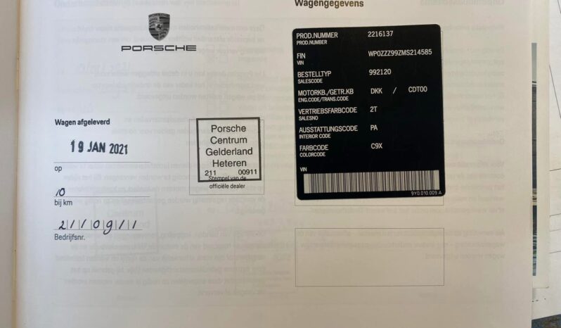 Porsche 992.1 Carrera S 3.0 PDK – 2021 complet