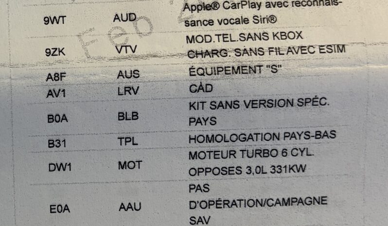 Porsche 992.1 Carrera S 3.0 PDK – 2021 complet