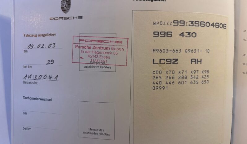 Porsche 996 Carrera 4S 3.6 Coupé BV6 – 2003 – Vendue complet