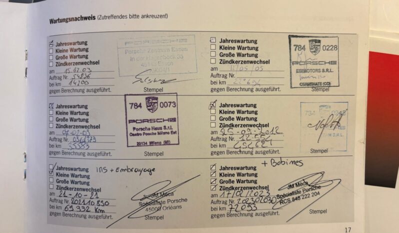 Porsche 996 Carrera 4S 3.6 Coupé BV6 – 2003 – Vendue complet