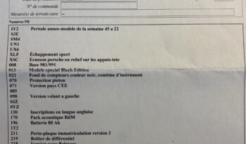 Porsche 981 Boxter 2.7 PDK Black Edition – 2016 – Vendue complet