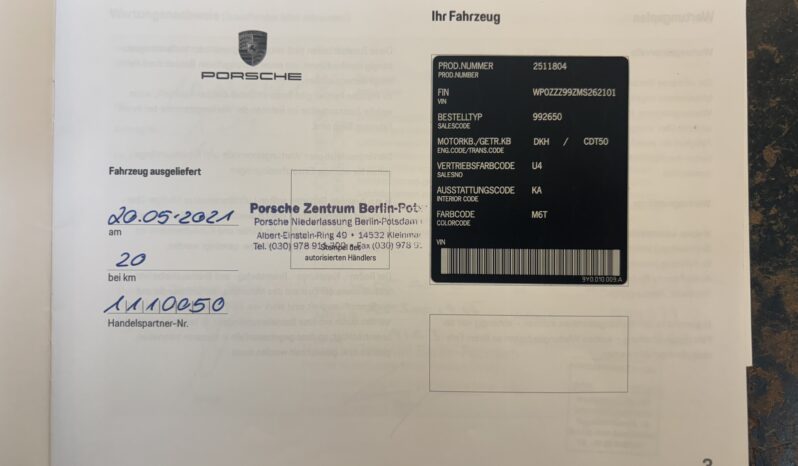 Porsche 992.1 Turbo S 3.8 PDK Cabriolet – 2021 complet