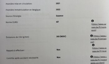 AUDI RS6 4.0 V8 TFSI Quattro C8 Tiptronic S – 2021 ( MOD 2022 ) – Vendue complet