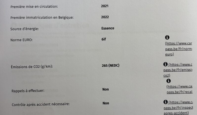 AUDI RS6 4.0 V8 TFSI Quattro C8 Tiptronic S – 2021 ( MOD 2022 ) – Vendue complet