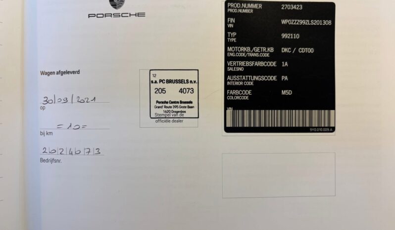 Porsche 992.1 Carrera 3.0 PDK *TVA récupérable * – 2021 complet