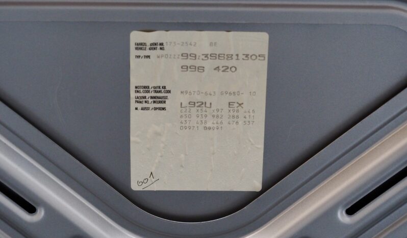 Porsche 996 Turbo 3.6 BC6 – 2004 – Vendue complet