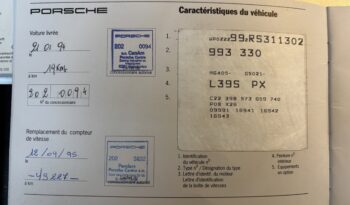 Porsche 993 Carrera 3.6 Coupé BV6 – 1994 – Vendue complet