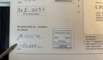 Porsche 993 Carrera 3.6 Coupé BV6 – 1994 – Vendue complet