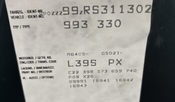 Porsche 993 Carrera 3.6 Coupé BV6 – 1994 – Vendue complet