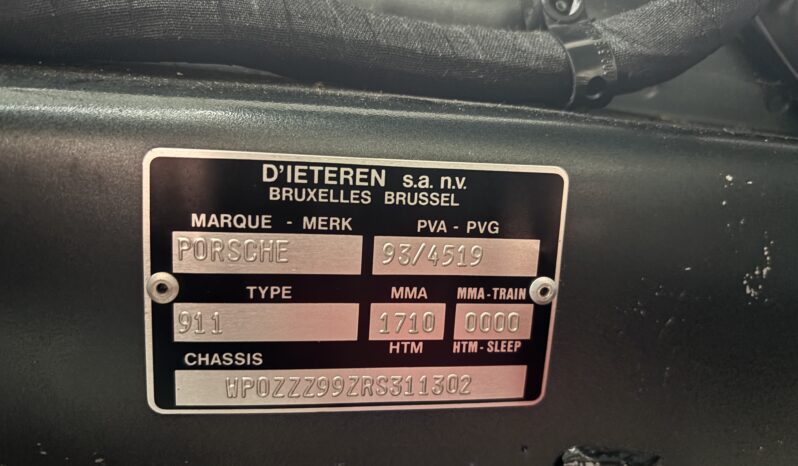 Porsche 993 Carrera 3.6 Coupé BV6 – 1994 – Vendue complet