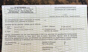 Porsche 993 Carrera 3.6 Coupé BV6 – 1994 – Vendue complet