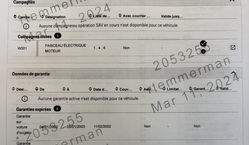 Porsche 993 Carrera 3.6 Coupé BV6 – 1994 – Vendue complet