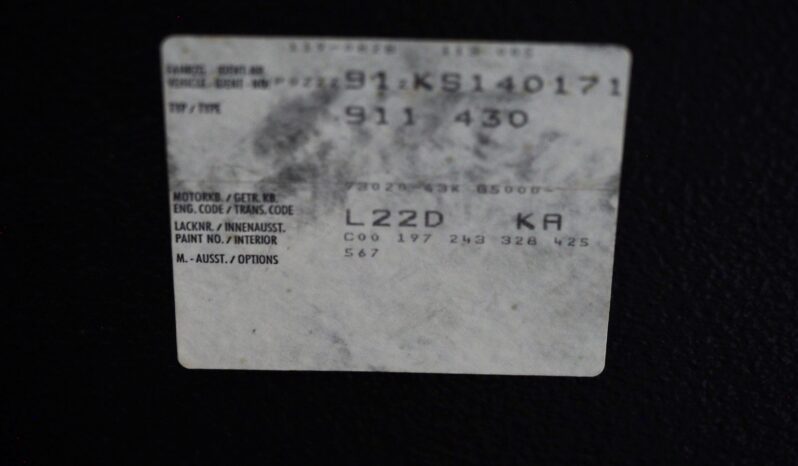 Porsche 911 Carrera 3.2 Targa G50 * Etat concours * – 1989 complet