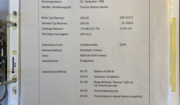 Porsche 911 Carrera 3.2 Targa G50 * Etat concours * – 1989 complet