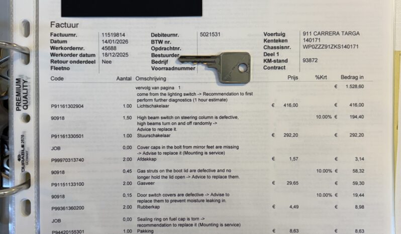 Porsche 911 Carrera 3.2 Targa G50 * Etat concours * – 1989 complet