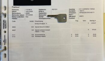 Porsche 911 Carrera 3.2 Targa G50 * Etat concours * – 1989 complet