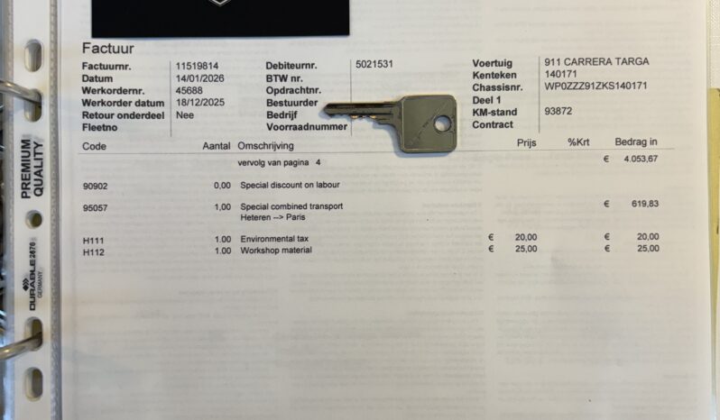 Porsche 911 Carrera 3.2 Targa G50 * Etat concours * – 1989 complet