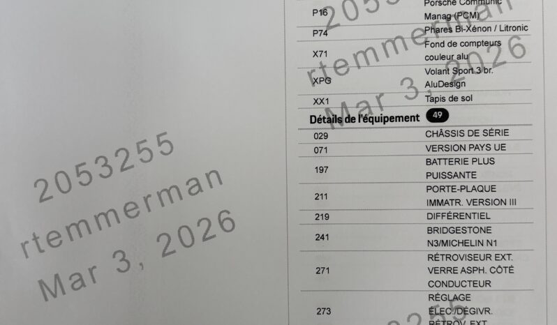 Porsche 996 Carrera 4S 3.6 Coupé BV6 – 2004 complet