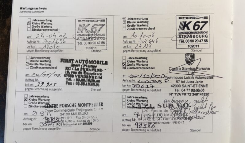 Porsche 996 Turbo 3.6 Coupé BV6 – 2000 – Vendue complet