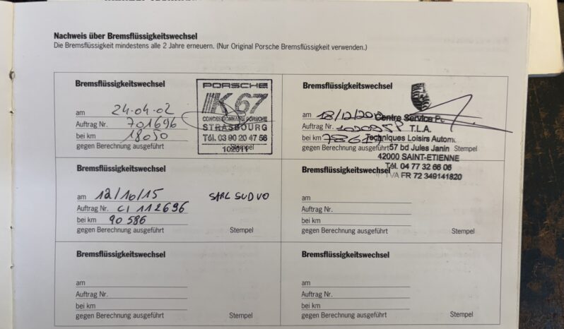 Porsche 996 Turbo 3.6 Coupé BV6 – 2000 – Vendue complet