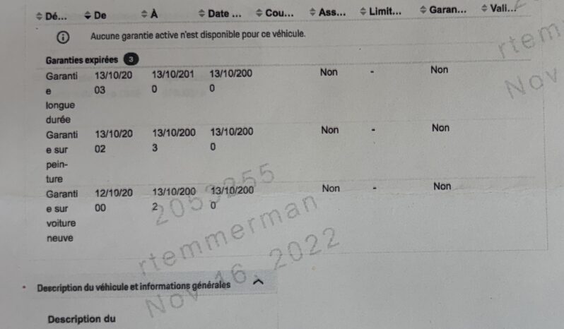 Porsche 996 Turbo 3.6 Coupé BV6 – 2000 – Vendue complet