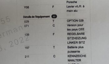 Porsche 996 Turbo 3.6 Coupé BV6 – 2000 – Vendue complet
