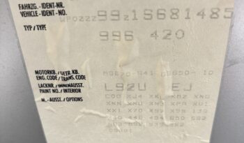 Porsche 996 Turbo 3.6 Coupé BV6 – 2000 – Vendue complet