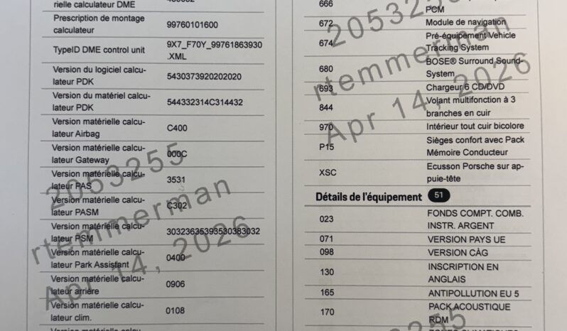 Porsche 997.2 targa 4S 3.8 PDK – 2009 complet