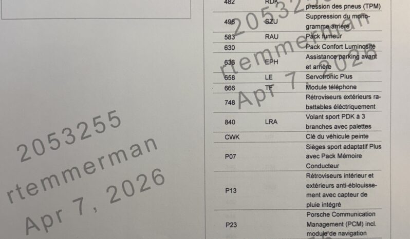 Porsche 991.1 Carrera S 3.8 PDK Coupé Porsche Approved – 2013 complet