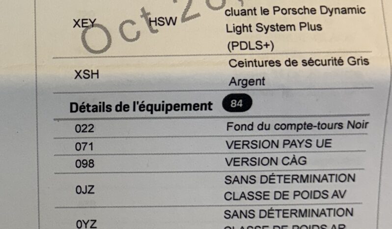 Porsche 991.2 GT3 4.0 PDK – 2018 complet