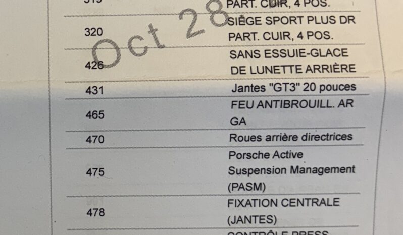 Porsche 991.2 GT3 4.0 PDK – 2018 complet