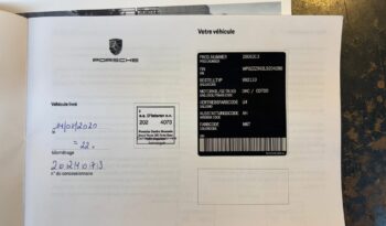 Porsche 992.2 Carrera 3.0 PDK Coupé – 2020 – Vendue complet
