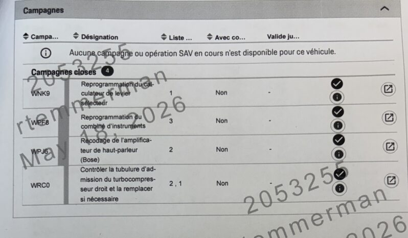 Porsche 992.2 Carrera 3.0 PDK Coupé – 2020 – Vendue complet