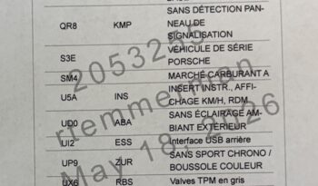 Porsche 992.2 Carrera 3.0 PDK Coupé – 2020 – Vendue complet
