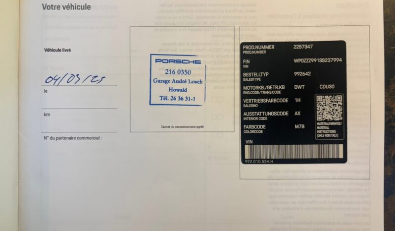 Porsche 992.2 Carrera 4 GTS 3.6 T-Hybrid Cabriolet – 2025 complet