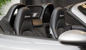 Porsche 718 Spyder 4.0 BV6 – 2020 – Vendue complet