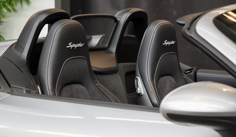 Porsche 718 Spyder 4.0 BV6 – 2020 – Vendue complet