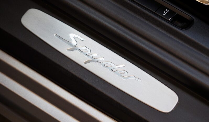 Porsche 718 Spyder 4.0 BV6 – 2020 – Vendue complet