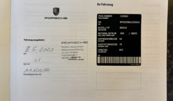 Porsche 718 Spyder 4.0 BV6 – 2020 – Vendue complet