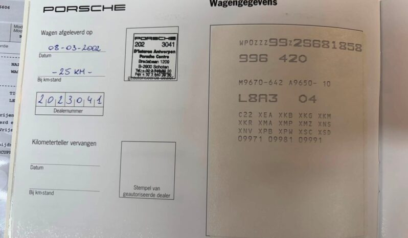 Porsche 996.2 Turbo 3.6 Coupé Tiptronic S – 2002 complet
