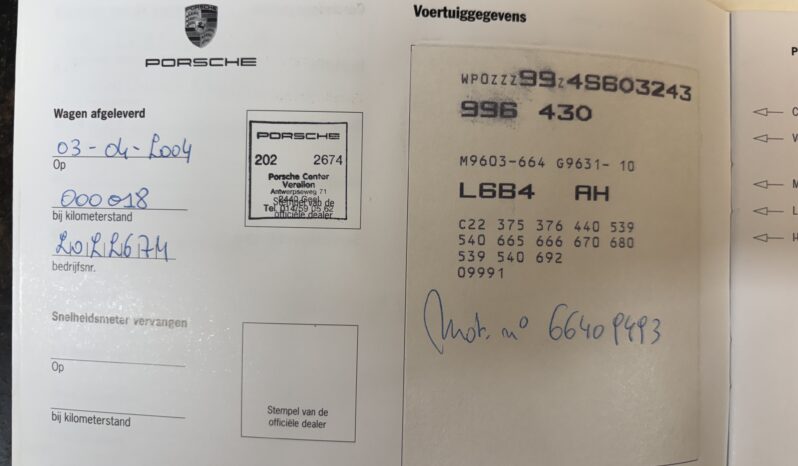 Porsche 996.2 Carrera 4S 3.6 Coupé BV6 – 2004 – Vendue complet