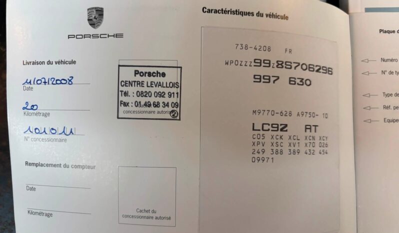 Porsche 997.1 Turbo 3.6 Tiptronic S Cabriolet – 2008 – Vendue complet