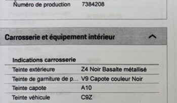 Porsche 997.1 Turbo 3.6 Tiptronic S Cabriolet – 2008 – Vendue complet
