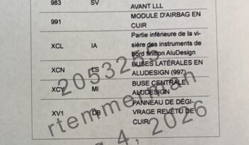 Porsche 997.1 Turbo 3.6 Tiptronic S Cabriolet – 2008 – Vendue complet