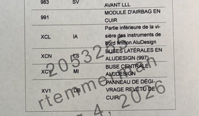 Porsche 997.1 Turbo 3.6 Tiptronic S Cabriolet – 2008 – Vendue complet