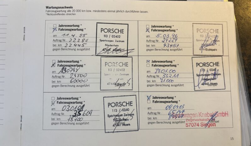 Porsche 993.1 Carrera 3.6 Cabriolet BV6 – 1994 – Vendue complet